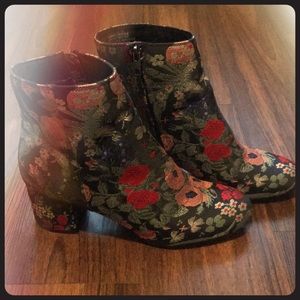 Chic Embroidered Booties